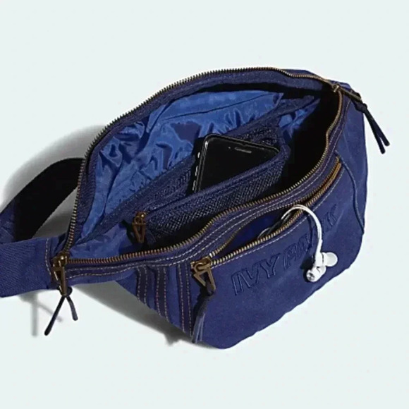 NWT Adidas x Ivy Park Denim Waist Fanny Pack Bag - Picture 4 of 8
